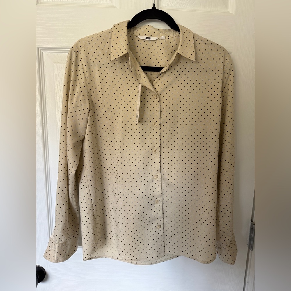 Uniqlo Polkadot Blouse